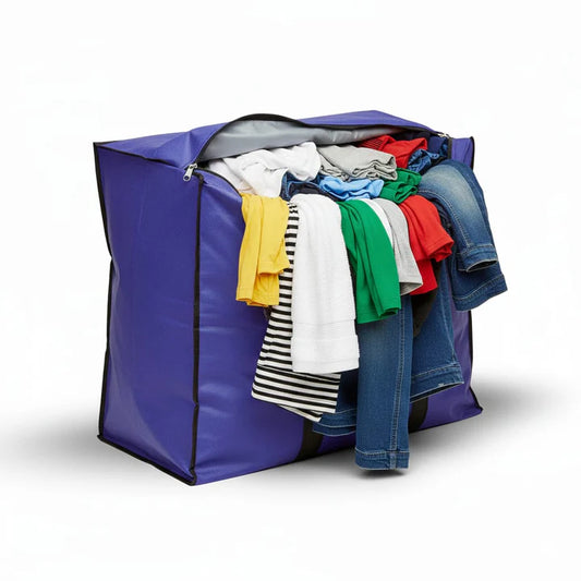 Storage Bag - Blue - Size 24*20 + 12 120 GSM - Non Woven