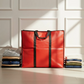 Storage Bags -Red - Size 27*24+14 -120 GSM - Non Woven