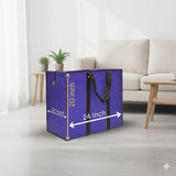 Storage Bag - Blue - Size 24*20 + 12 120 GSM - Non Woven